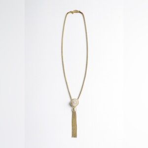 Monet Gold Tassel Necklace